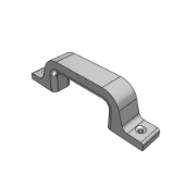 CE12X_P - Square handle - rounded with plate type - exterior type