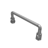 LB19J_L - Circular handle - foldable with nut type - external thread installation type