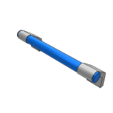 LB40M - Tube type handle - round tube diagonal pull type - built-in type