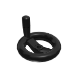 LK06 - Plastic handwheel - Double spoke handwheel - Rotating grip type
