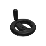 LK07 - Plastic handwheel - Double spoke handwheel - Folding grip type