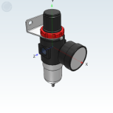 EG03AB-AC - Gas source treatment component - pressure regulating filter