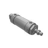 EA04AA - Aluminum alloy mini cylinder · Single rod type · No magnet/with magnet · Cylinder diameter 20-40