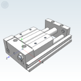 EA09CA - Magnetic coupling rodless cylinder - sliding ruler type · sliding bearing - cylinder diameter 6-40