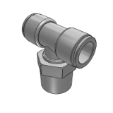 ED01FD-HD - Economy Quick Insert Connector -T-Y- Tee Connector -S type (External thread)