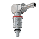 PTCV - 90° Straight valved plug for hose
