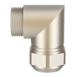 Progress-W + Progress-WF - Angle cable gland brass 90° with PG and metric connecting thread