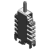 CFX12 | Mehrfach-Bügelschellen, universelle Zugentlastung - Einzelteile, Doppelwannen | Maximale Leitungsdurchmesser