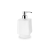R1512B002 - Extra clear transparent glass soap dispenser with chromeplatedbrass pump,
