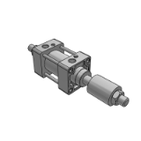 ACM-ASJ/BSJ - Cilindro de aire medio/Cilindro de carrera variable/Adelante (25 mm, 50 mm)