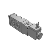 KS524 (tipo pequeño NAMUR) - Válvula solenoide (5 puertos piloto / no lubricado)