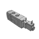 KS640 - Válvula solenoide neumática (5 puertos piloto / no lubricante)