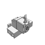 KO307 - 공압 오퍼레이트 밸브(3포트 포펫/유니버설 포트형)