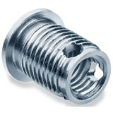 Ensat®-SBK - Threaded insert, self tapping with cutting bores – for application in metal