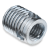 Ensat®-SBSI - Threaded insert, self tapping with chip reservoirs - for application in metal