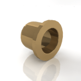 1272.1 - Guide bushes with flange for bonding, bronze with solid lubricant