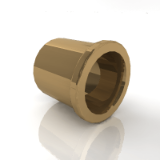 1272.2 - Guide bushes with flange for bonding, bronze with solid lubricant