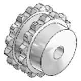 Double sprocket 3/4 x 7/16" - Double sprockets 3/4 x 7/16", suitable for two running side by side single roller chains according to DIN 8187 or ISO / R 606