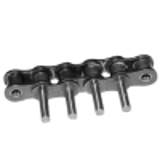 Simple roller chains - aus Stahl, nach DIN 8187 - ISO/R 606 mit verlängerten Duplex-Bolzen