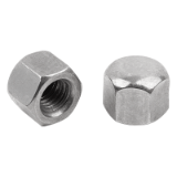 K1801 - Sechskant Hutmuttern niedrige Form DIN 917 Stahl oder Edelstahl