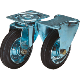 K1761 - Otočná a pevná pojezdová kolečka z ocelového plechu, standardní provedení