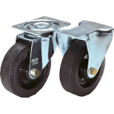 K1762 - Rodillos guía y ruedas fijas de chapa de acero estándar
