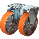 K1767 - Rodillos guía y ruedas fijas de chapa de acero, versión media