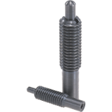 K0657 - Spring plungers with hexagon socket and thrust pin, long version