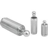 K0371 - Lateral spring plungers with threaded sleeve