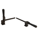 Black toggle clamps with solid arm
