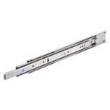 DS 3557 - Telescopic Slides DS 3557, width 12.7mm, to 90 kg, over-extension, Stainless