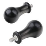 MAE-UHG-GT-A-AG-S-N - Universal Handles GT-A  from Silicone or Rubber NBR, with threaded stud