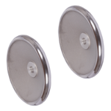 DIN3670-AL-GM - Solid-Disk Handwheels DIN 3670 with Recessed Grips