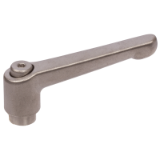 MAE-VKH-300.5-IS-N-RF - Adjustable Clamping Levers 300.5, Version IS-N with Internal Thread, Disengaged by Pulling, Stainless