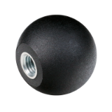 DIN319-E-PA - DIN 319 PA形式的E型球钮，由塑料制成，带内螺纹