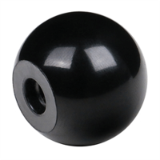 DIN319-C-PF - DIN 319 PF C型球钮，由塑料制成，带内螺纹