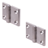 MAE-M237L-RF - Hinges M237L, with Extended Hinge-Wings, Stainless Steel