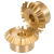 MAE-KR-1:1-MS58 - 直齿黄铜伞齿轮，比例为1:1