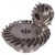 MAE-KR-SPV-2.066:1-ST - Bevel Gears Made from Steel, Spiral Tooth System, Ratio 2.066:1, Steel 42CrNo4 hardened