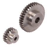MAE-SR-GG25-3-4-2GG-RH - Worm Gears Made from Cast Iron (GG25), with Hollow Teeth, Double Thread, Right Hand