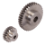 MAE-SR-GG25-3-4-2GG-RH - Worm Gears Made from Cast Iron (GG25), with Hollow Teeth, Double Thread, Right Hand