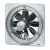 DZQ 20/2 B - Axial wall fan with square wall plate, DN 200, three-phase AC