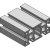 Perfil de aluminio mk 2025.02 - Perfiles de Construcción Serie 25
