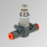 In-line quick-exhaust valves with regulated exhaust VSRR L