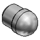AKFQA, AKFQD - 定位销 高硬度不锈钢 大头球面型 -DP公差选择- 压入型