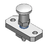 FPXK - Indexing Plungers - Flanged / Tapped Tip - Return Type with Lock Nut