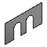 FSWNC - 方形挡块/方形挡块  标准型用垫片
