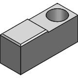 UKSF, UKNF, UKCF, UKUF - Locator Flat - One-Hole Type