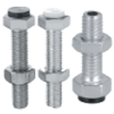 UST, SUST, LUST, PUST, PSST, USTS, SSTS, USTH, SUSTH, PUSTH, PSSTH, USRT, SUSRT, USRTH, SUSRTH_b - Stopper Bolts/Cylinder End Nuts - With Urethane/Polyacetal/Silicon - Shoulder Type