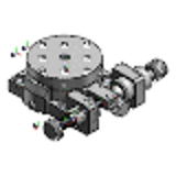 RPGE - Sliding Movement Type Rotation Stages - Feed Screw